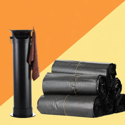 Commercial Coffee Knock Box Plastic Garbage Bags Large Capacity Waste Bin Trash Bags For Kitchen Cafe Restaurant