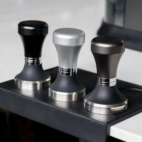 Adjustable Coffee Tamper Stainless Steel Alloy Coffee Distributor Press Tool Espresso Powder Hammer For Home Cafe Barista