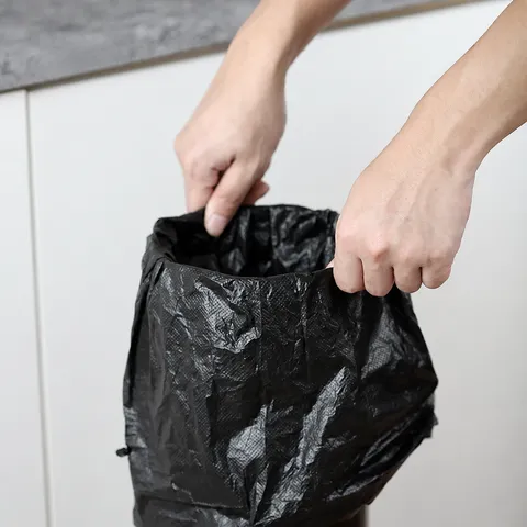 Commercial Coffee Knock Box Plastic Garbage Bags Large Capacity Waste Bin Trash Bags For Kitchen Cafe Restaurant