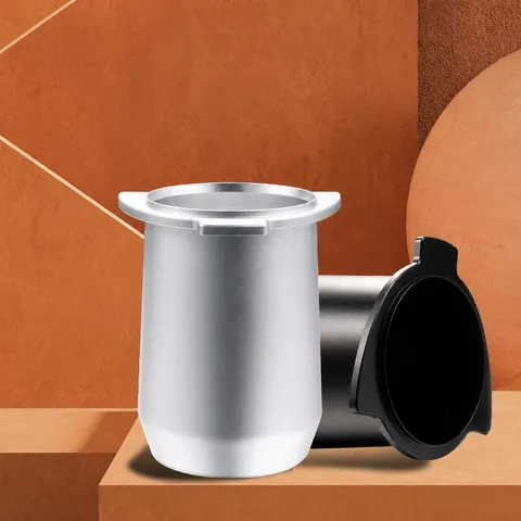 Alloy Coffee Dosing Cup For Espresso Machine Grinder Dosing Ring Kitchen Barista Coffee Powder Receiver Tool