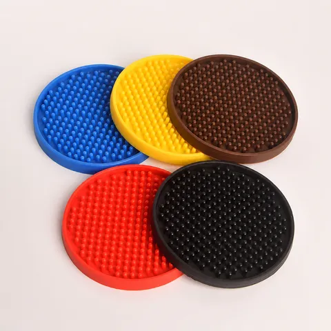 Ronde PVC Antislip Bar Mat Onderzetter Waterdicht Hittebestendig Zacht Rubber Drinkonderzetter Voor Bar Thuis Keuken