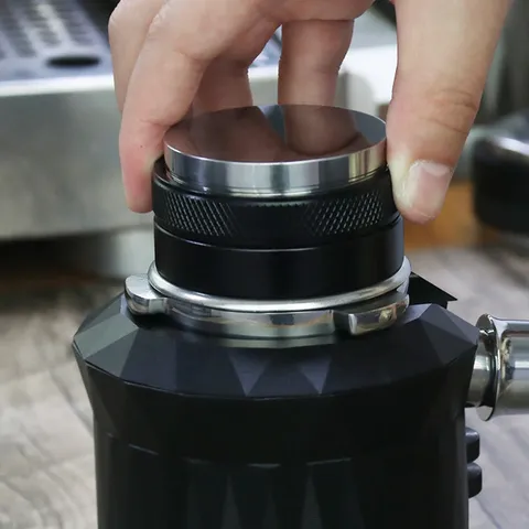 Aluminum Coffee Distributor And Tamper Dual Sided Espresso Leveler With Non Slip Handle For Barista Home Kitchen