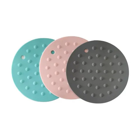 Silicone Heat Insulation Pad Anti Scald Non Slip Trivet Mat For Kitchen Dining Table Round Tableware Protector