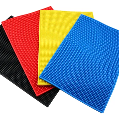 Thickened PVC Bar Mat Non-Slip Waterproof Spill Mat Rubber Counter Mat Barware Coffee Table Mat Service Mat