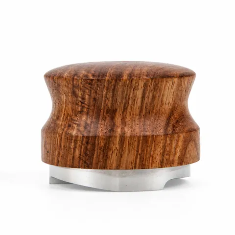 Stainless Steel Coffee Distributor And Tamper With Wood Handle Espresso Powder Leveler Tool Kitchen Coffee Accessories