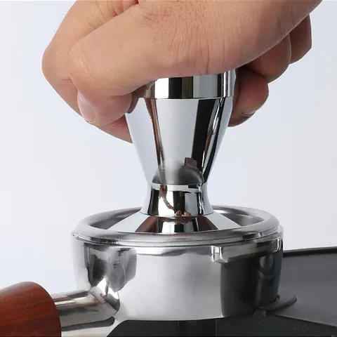 Stainless Steel Coffee Tamper Espresso Coffee Machine Portafilter Powder Hammer Flat Base Barista Tool