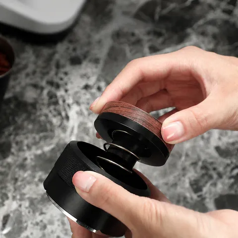 Stainless Steel Coffee Tamper Press Coffee Distributor Adjustable Pressure Espresso Tamper Tool For Home Office Cafe