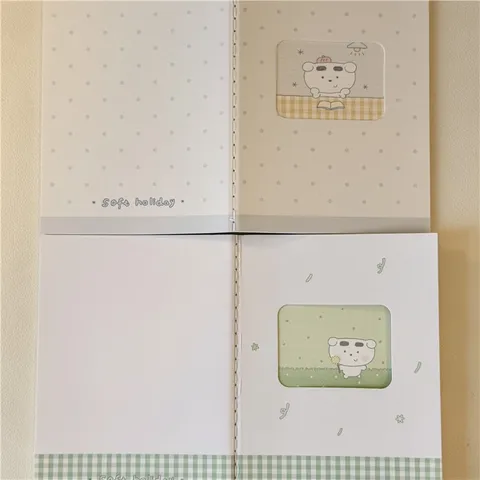 Lindo Cachorro Dibujos Animados Cuaderno de Pasaporte Libro de Sellos Diario de Viaje