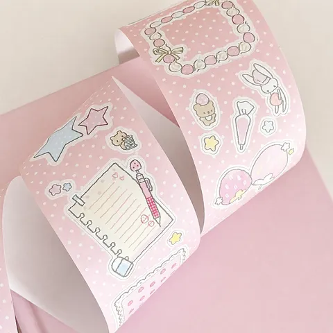 Aardbeientaart Washi Tape Stanssticker Rol Dagboek Decoratieve Kantoorartikelen Scrapbooking Benodigdheden