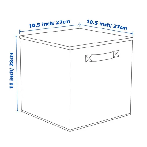 Foldable Fabric Storage Box Non-Woven Closet Organizer With Handle Collapsible Storage Bin For Home Wardrobe Clothes Toys