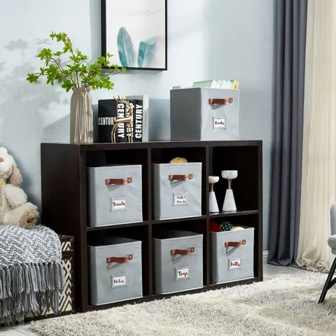 Foldable Fabric Storage Box Collapsible Closet Organizer Bin With Handle For Clothes Blankets Toys Home Living Room