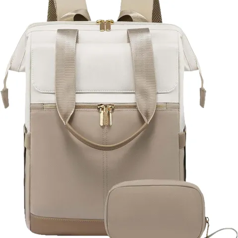 Laptop Rucksack Große Kapazität Oxford Gewebe Farbblock Reise Rucksack Für Damen Wasserdichte Schultasche Mit Passender Tasche Freizeit Daypack