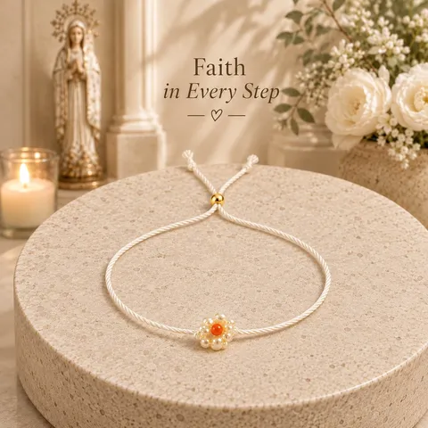 Dames Verstelbare Geweven Bloem Koord Armband Kleine Frisse Stijl Handgemaakte Touw Armband Met Kunstparel Daisy Sieraden Cadeau