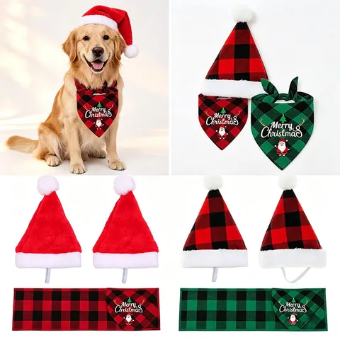 Kerst Huisdier Kostuum Geweiw Haarband Eland Feestelijke Feest Hond Hoofddeksel En Sjaal Set
