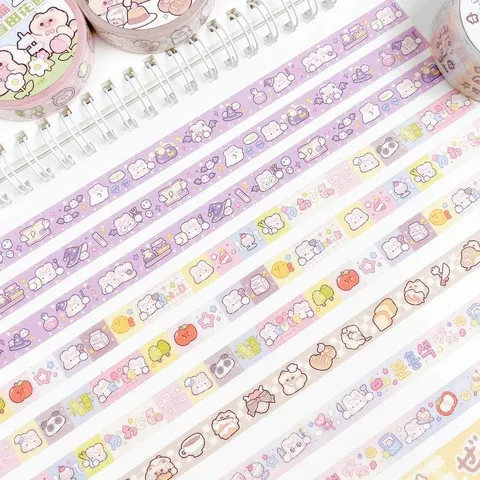 Washi Tape Leuke Cartoon Konijn En Kat Decoratieve Plakband Scrapbooking Journaling Ambacht Rand Materiaal