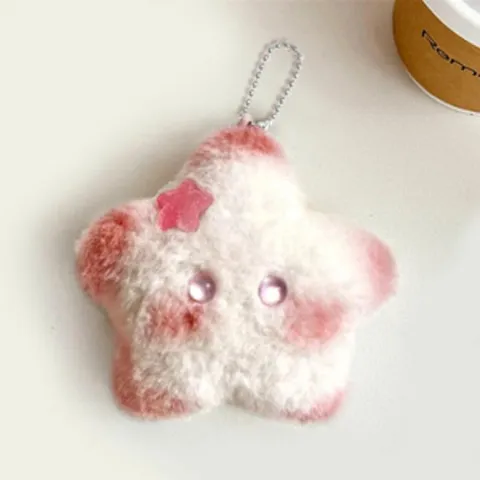 Lindo Dibujo Animado Felpa Estrella Capybara Llavero Colgante Bolsa Suave Animal De Peluche Llavero Para Mujeres Niños Bolso Decoración
