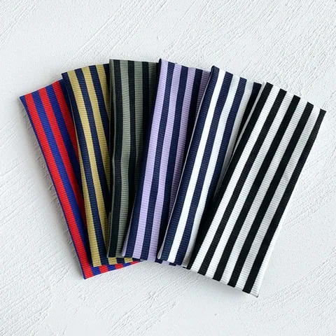 Fascia Capelli Retro Righe Donna Stile Americano Colorblock Elastica Maglia Fascia Sport Yoga Fitness Accessorio Quotidiano