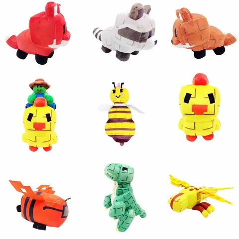 Peluche Ape Regina Giocattolo Stile Pixel Carino Morbido Bambola Cuscino Decorazione Stanza Regalo Per Bambini Fan