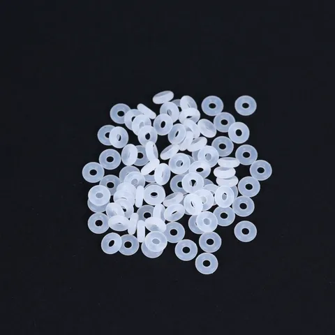 Anelli di Posizionamento in Silicone Perline Distanziatrici Metallo Oro Argento Trasparente Accessori per Gioielli Fatti a Mano DIY