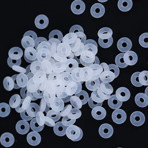 Anelli di Posizionamento in Silicone Perline Distanziatrici Metallo Oro Argento Trasparente Accessori per Gioielli Fatti a Mano DIY