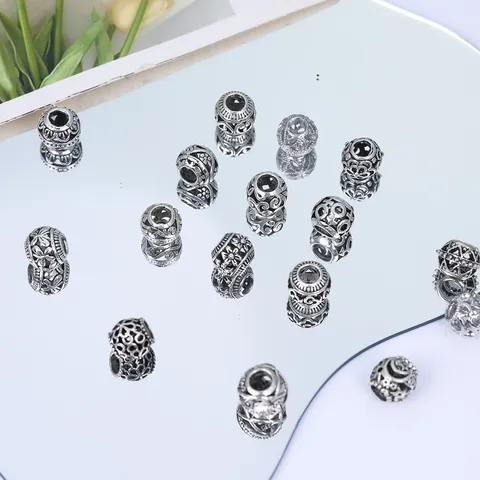 Perline Distanziali Cave In Lega Di Zinco Per Braccialetto Fatto A Mano DIY Creazione Di Gioielli Accessori Ciondolo Charm