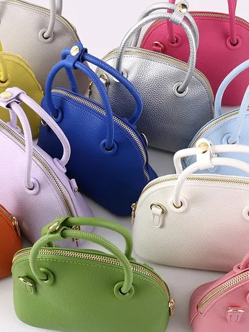 Μικρή Τσάντα Χειρός Κοχύλι PU Δέρμα Τσάντα Χειρός με Αλυσίδα Περλ Μόδας Τσάντα Ώμου Casual Commuting Γυναικεία Τσάντα Ώμου