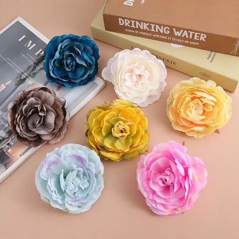 Vintage Fabric Camellia Flower Hair Clip Elegant Floral Side Hairpin For Women Party Photography Hair Accessories