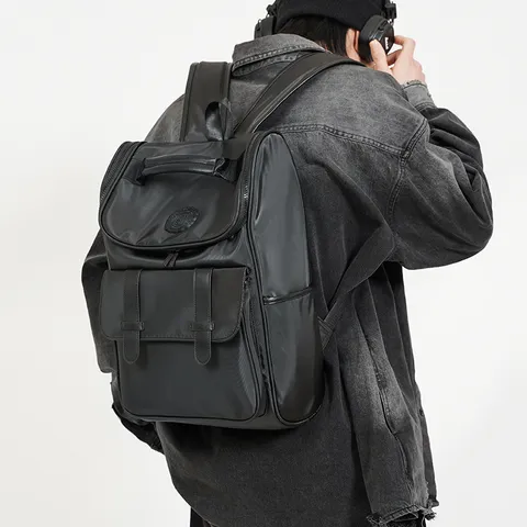 Large Capacity Casual Travel Backpack For Men And Women Waterproof Nylon School Bookbag Urban Street Fashion Daypack