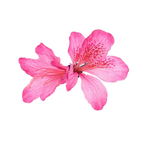 Vintage Chinese Style Simulated Azalea Flower Hair Clip Retro New Chinese Hanfu Hair Accessories For Women Girls Hair Styling Jewelry