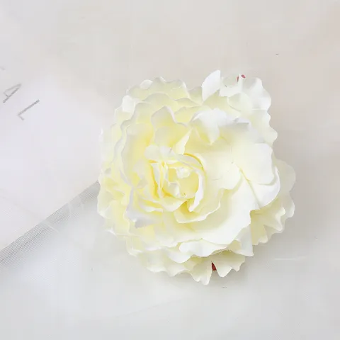 Ancient Style 11cm Peony Flower Hair Clip Fabric Simulation Flower Bride Hair Accessories Vacation Side Clip For Women