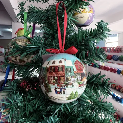 Christmas Ball Ornaments PVC Foam Christmas Tree Hanging Pendant Festive Holiday Party Home Decor Bulbs