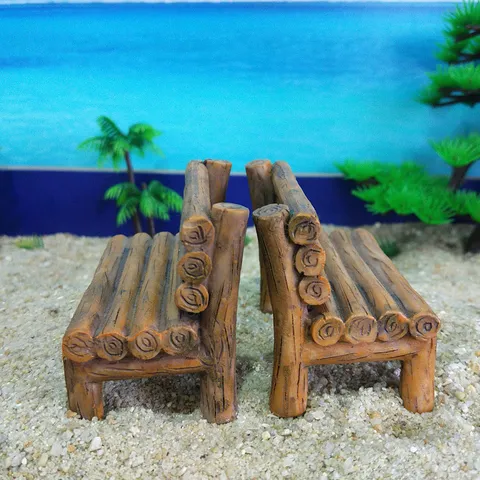 Mini Resin Tree Stump Chair Phone Holder Cute Micro Landscape Desktop Decoration Miniature Table Ornament