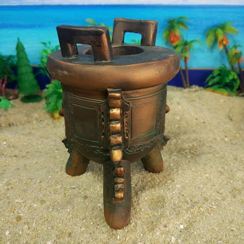 Antique Bronze Tripod Ding Incense Burner Resin Ornament Classical Retro Tabletop Decor Hydroponic Flower Pot