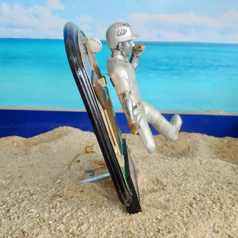 Resin Tennis Athlete Trophy Figurine Sports Commemorative Monument Desktop Ornament Hand Painted Resin Home Decor