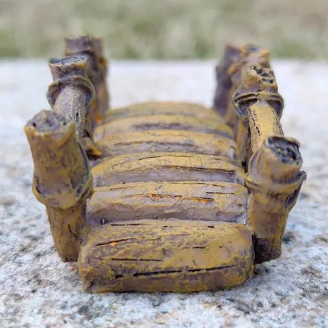 Miniature Resin Wooden Bridge Figurine Simulation Wood Grain Arch Bridge For Fairy Garden Micro Landscape Table Decor
