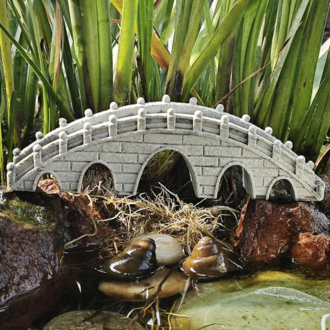 Resin Arch Bridge Fish Tank Decoration Miniature Rockery Landscape Ornament For Aquarium Tea Tray Decor