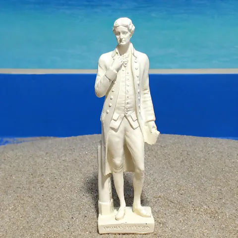 Thomas Jefferson Resin Figurine Statue Desk Ornament Psychological Sand Tray Toy Miniature Collectible Home Decor