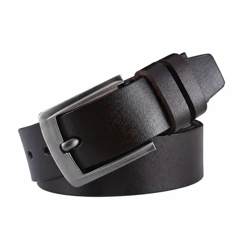 Herren Casual Business Ledergürtel Rindsleder Automatische Dornschnalle Einzelfarbig Verstellbarer Mode Taillengürtel HosenGürtel