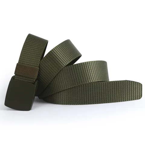Unisex Taktischer Segeltuchgürtel Nylon Gurtband Lässig Outdoor Gürtel Mit Kunststoff Schnalle Verstellbarer Tägliche Abnutzung Gürtel Für Herren Damen