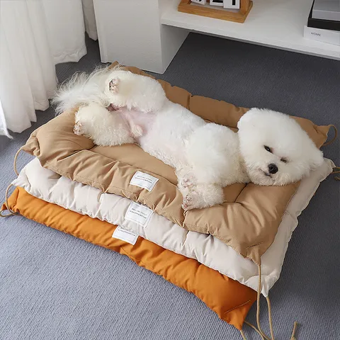 Thickened Soft Warm Pet Mat For Dogs Winter Comfortable Fluffy Cage Mat Portable Indoor Pet Sleeping Pad