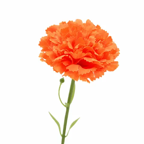 Fausse Fleur de Œillet en Soie Artificielle Tige Unique Courte Branche Pour Fête des Mères Maison Salon Table Décor Art Floral
