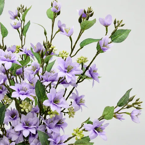 Artificial Jasmine Single Branch 2 Fork Fake Flower For Wedding Background Home Soft Furnishing Interior Decoration