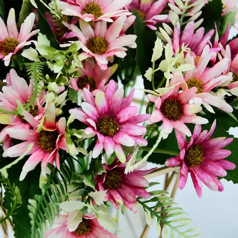 Artificial Silk Wild Chrysanthemum Bouquet Small Daisy Flowers For Home Decor Wedding Party Photography Props