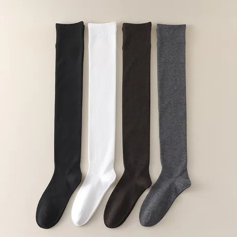 Damen Winter Warm Über Dem Knie Wolle Lange Socken Verdickte Oberschenkelstrümpfe Für Kaltes Wetter Tägliche Kleidung