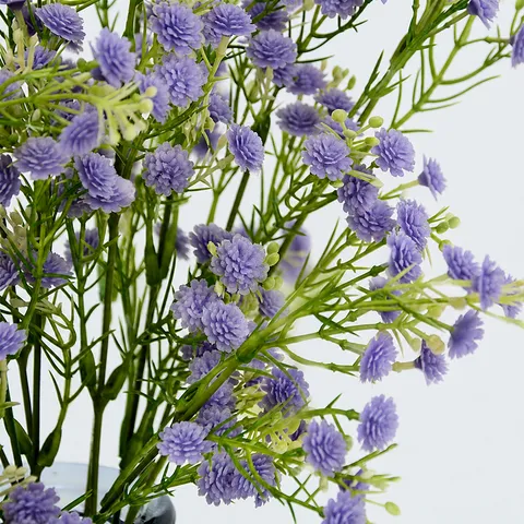Künstlicher Schleierkraut Blumenstrauß Weichgummi Simulations Blumen Für Hochzeit Brautstrauß Heim Hotel Dekoration