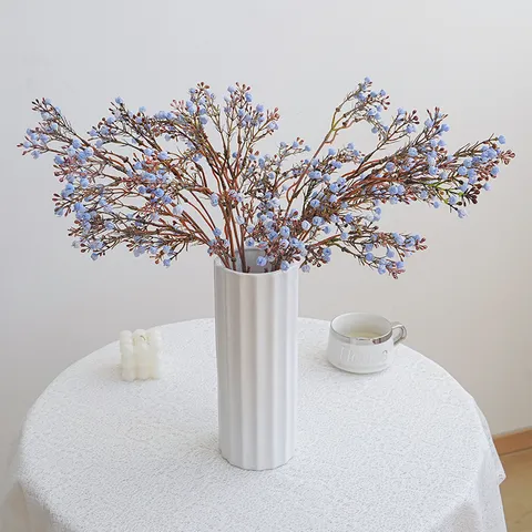 Fiori Finti Gipsofila Artificiale Simulazione Erba Rima Ramo Singolo Composizione Floreale Casa Matrimonio Festa Decorazione