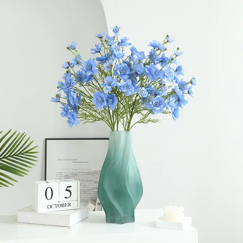 Ramo di Fiori di Farfalla in Seta Artificiale Finto Stelo Floreale per Sfondo Matrimonio Decorazione Casa Accessori Fotografia