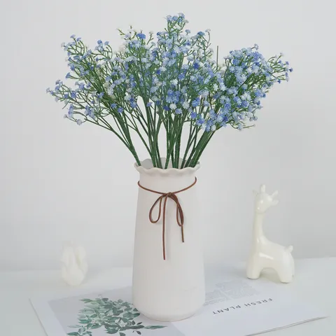 Bouquet de Fleurs Artificielles Gypète en Soie Fausses Fleurs Pour Maison Salon Table Décor Arrangement Floral Nordique