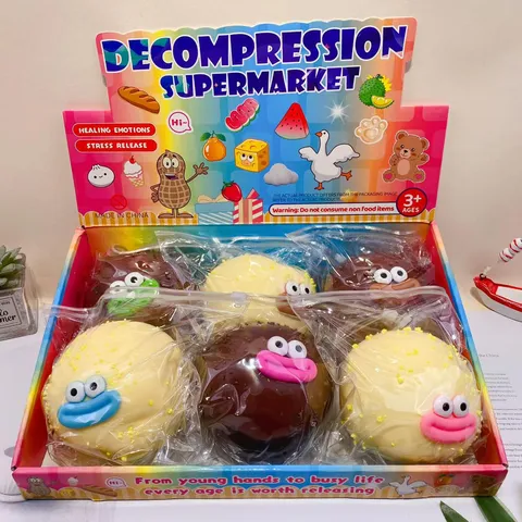 Creative Big Mouth Bag Squishy Toy Soft Stress Relief Decompression Toy Cute Food Simulation Fidget Toy For Kids