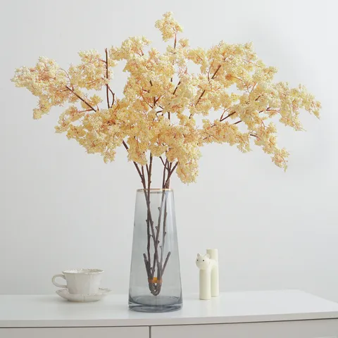 Branche de Fleurs Artificielle Fausse Tige de Baie Décoration Intérieure Plante Artificielle Salon Hôtel Décoration Florale